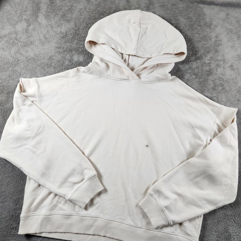 American Eagle Oversized Drop-Shoulder Hoodie Womens Size M Medium Raw Hem - Picture 1 of 11